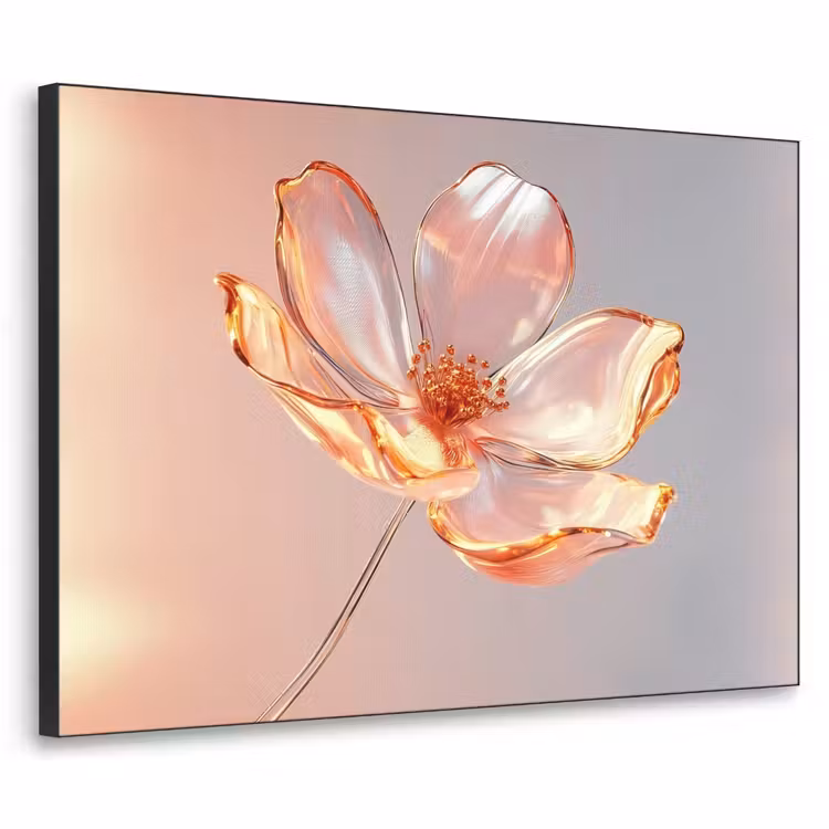 Art Frame - Glazen - Bloem - Roze — 1