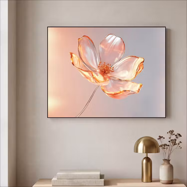 Art Frame - Glazen - Bloem - Roze — 5