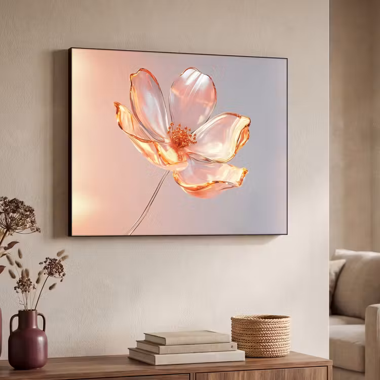 Art Frame - Glazen - Bloem - Roze — 7