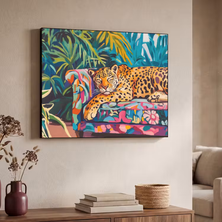 Art Frame - Luipaard - Kleurrijk - Tropisch — 7