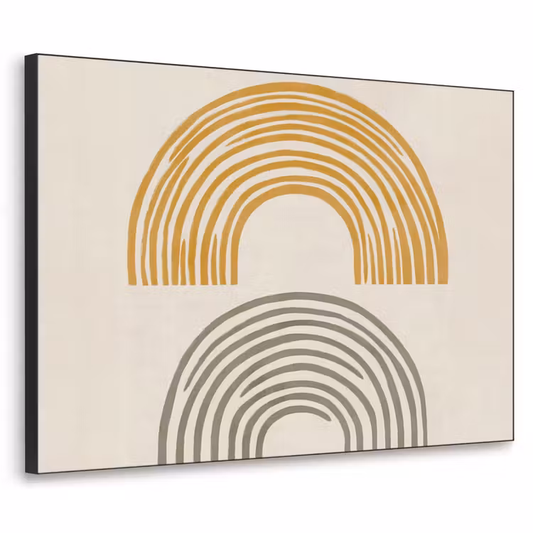 Art Frame - Bogen - Lijnen - Oranje - Minimalistisch — 1
