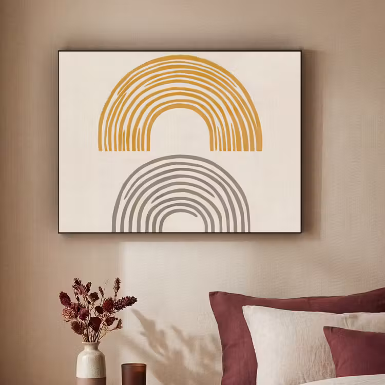 Art Frame - Bogen - Lijnen - Oranje - Minimalistisch — 3