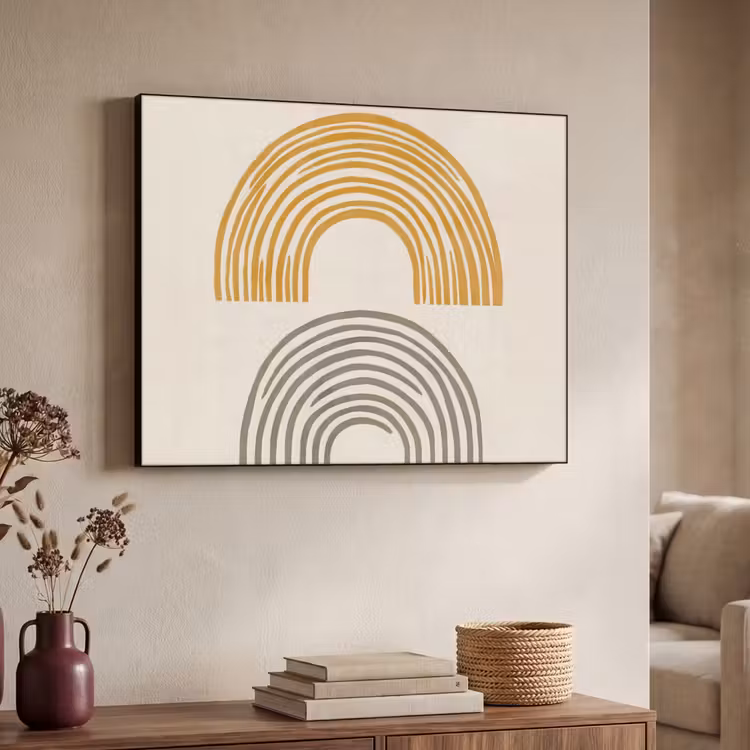 Art Frame - Bogen - Lijnen - Oranje - Minimalistisch — 7
