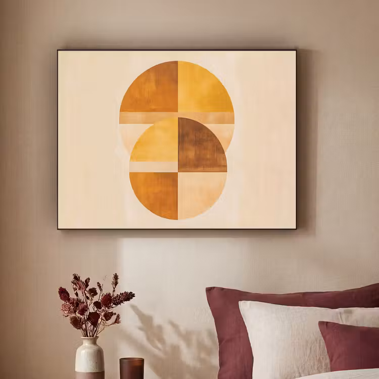 Art Frame - Cirkels - Geel - Minimalistisch — 3