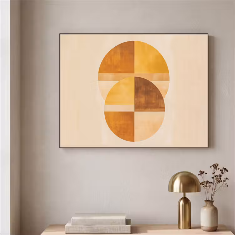Art Frame - Cirkels - Geel - Minimalistisch — 5