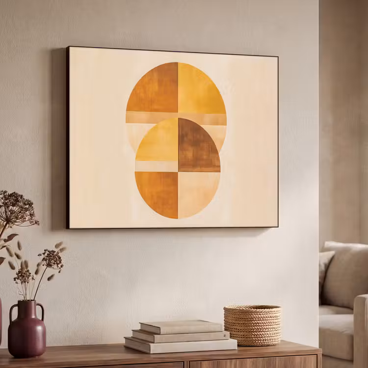 Art Frame - Cirkels - Geel - Minimalistisch — 7