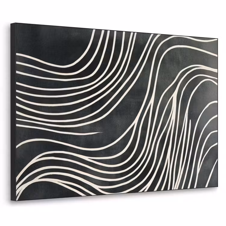 Art Frame - Lijnen - Patroon - Abstract - Wit — 1