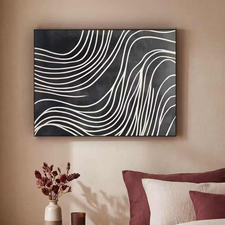 Art Frame - Lijnen - Patroon - Abstract - Wit — 3