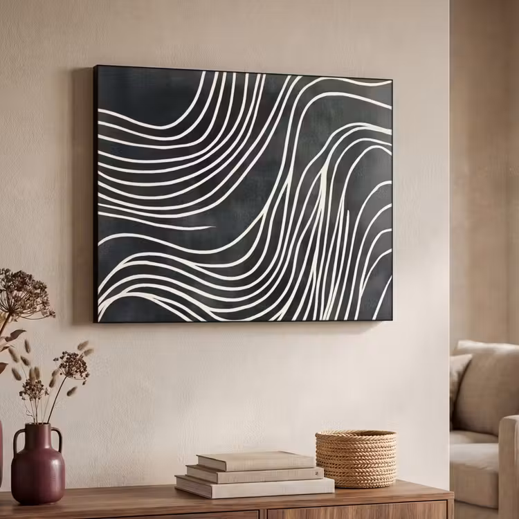 Art Frame - Lijnen - Patroon - Abstract - Wit — 7