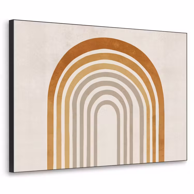 Art Frame - Minimalistisch - Boog - Lijnen - Beige — 1
