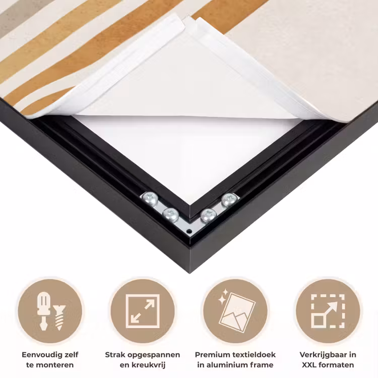 Art Frame - Minimalistisch - Boog - Lijnen - Beige — 8