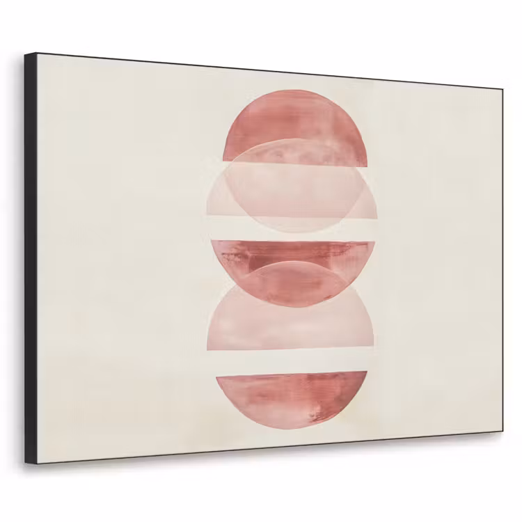 Art Frame - Minimalistisch - Cirkels - Roze — 1