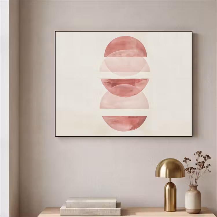 Art Frame - Minimalistisch - Cirkels - Roze — 5