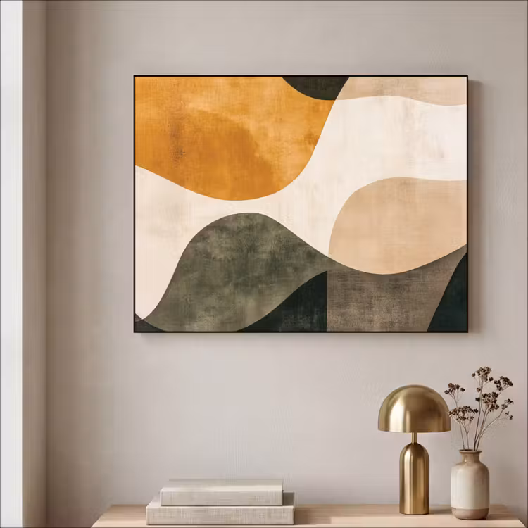 Art Frame - Vormen - Okergeel - Abstract — 5