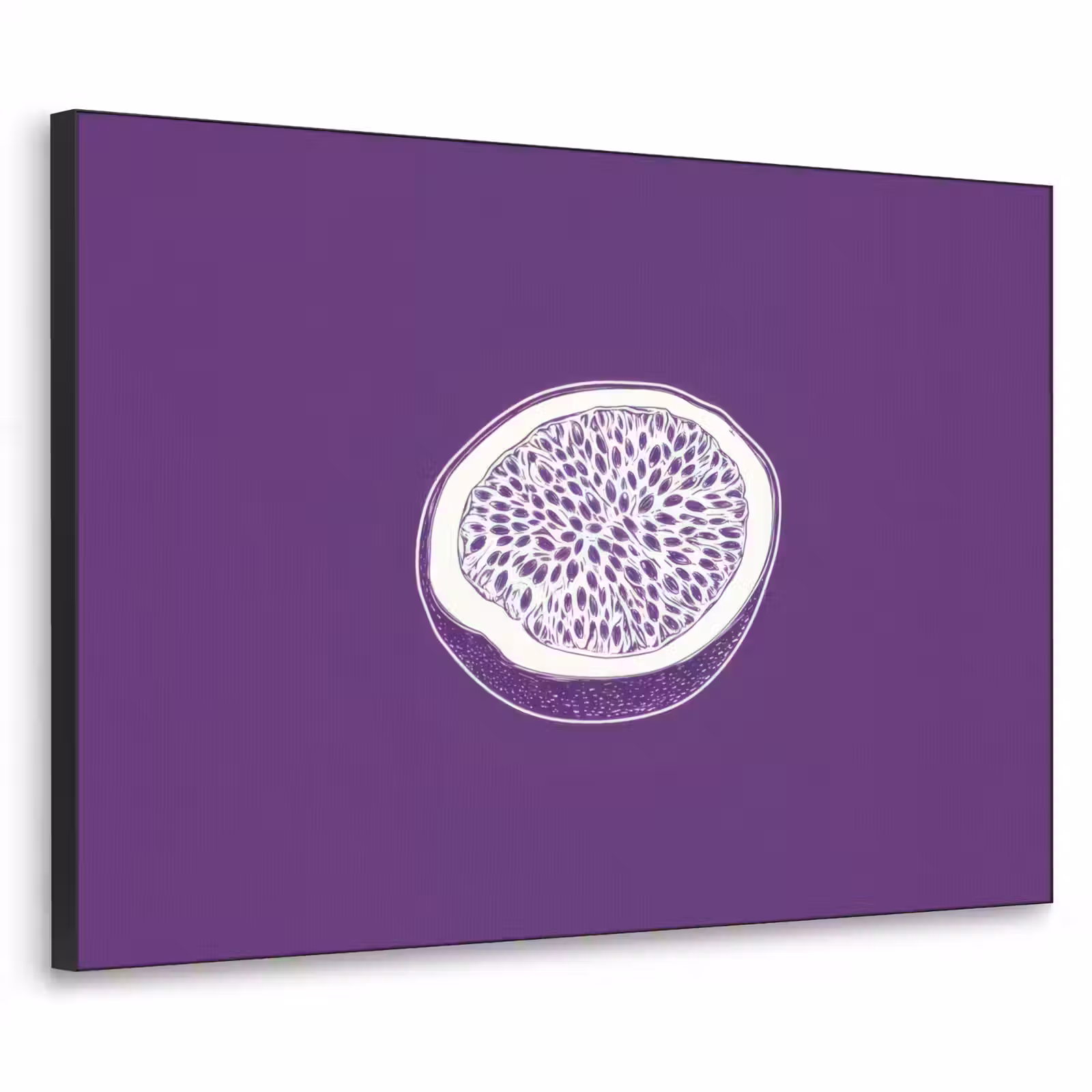 Art Frame - Passievrucht - Zaadjes - Paars - Minimalistisch — 1