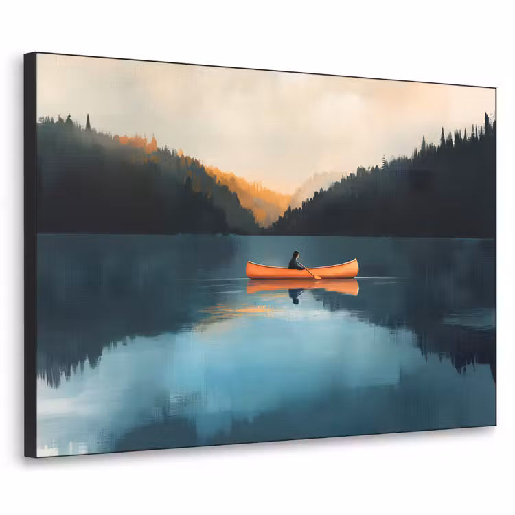 Art Frame - Bossen - Meer - Kano - Oranje — 1