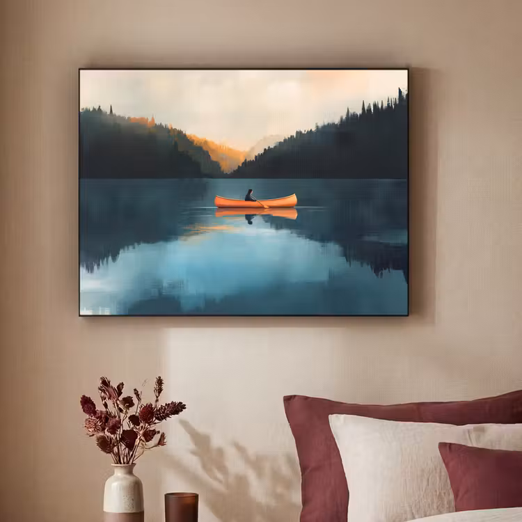 Art Frame - Bossen - Meer - Kano - Oranje — 3