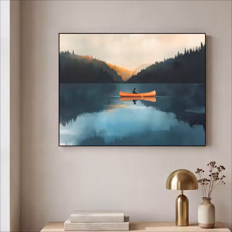 Art Frame - Bossen - Meer - Kano - Oranje — 5