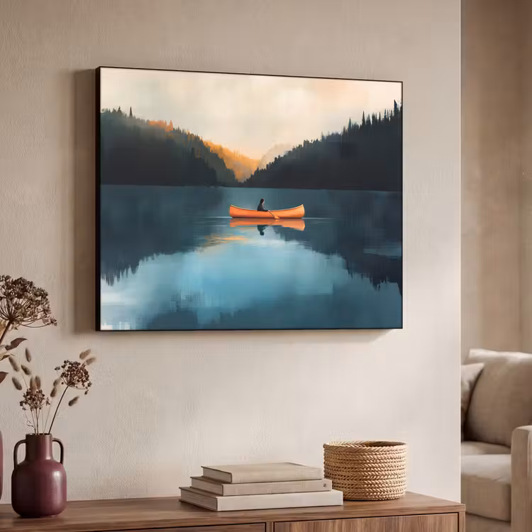 Art Frame - Bossen - Meer - Kano - Oranje — 7