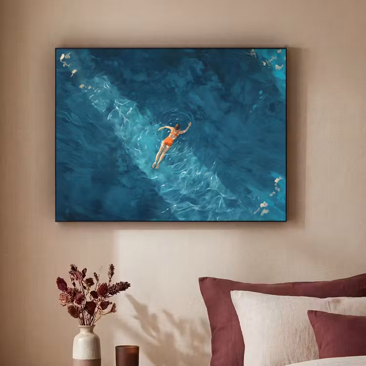 Art Frame - Vrouw - Water - Bikini - Oranje — 3