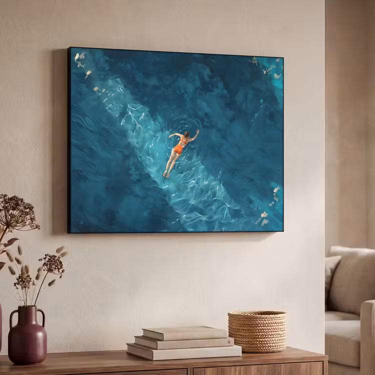 Art Frame - Vrouw - Water - Bikini - Oranje — 7