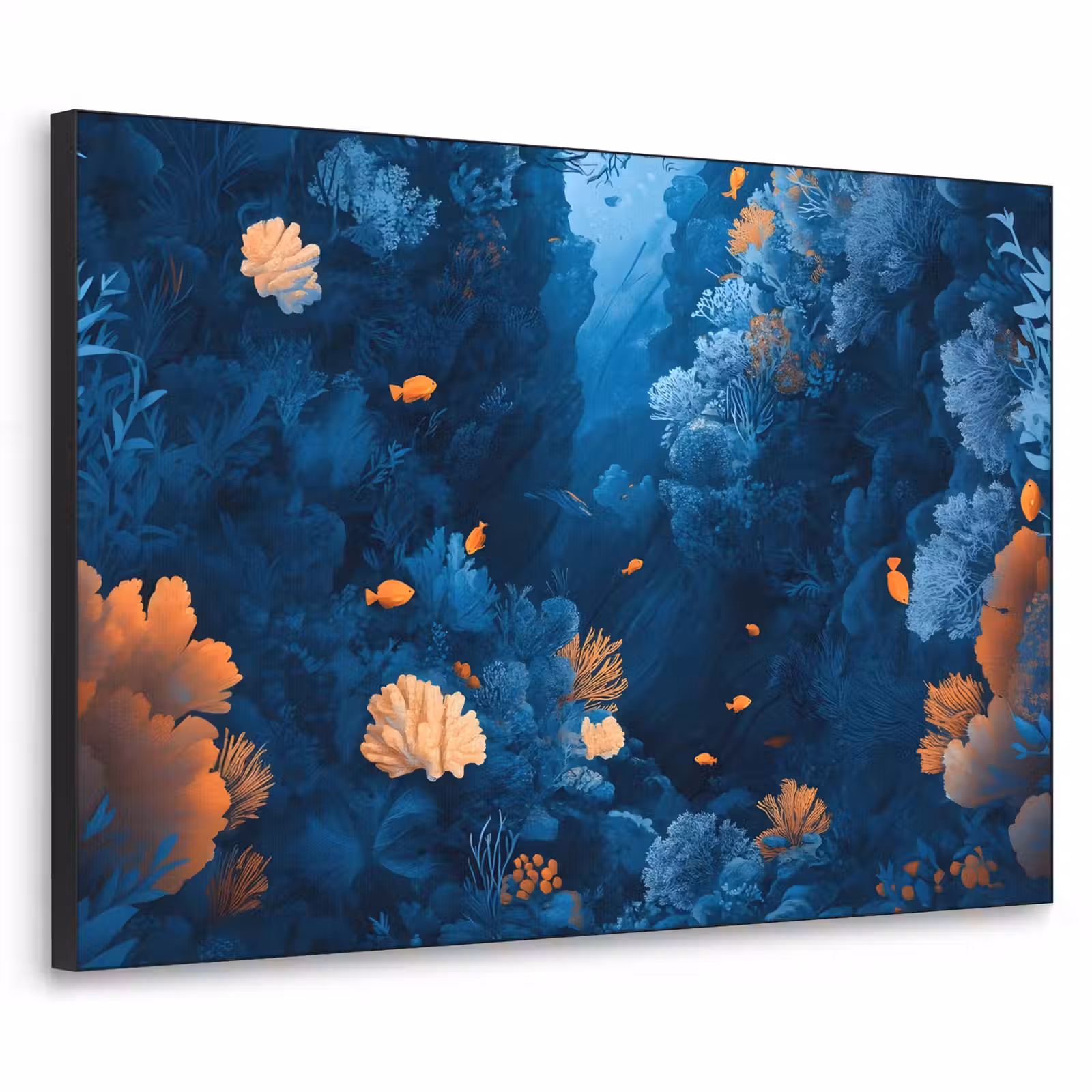 Art Frame - Koraalrif - Vissen - Oceaan - Blauw — 1