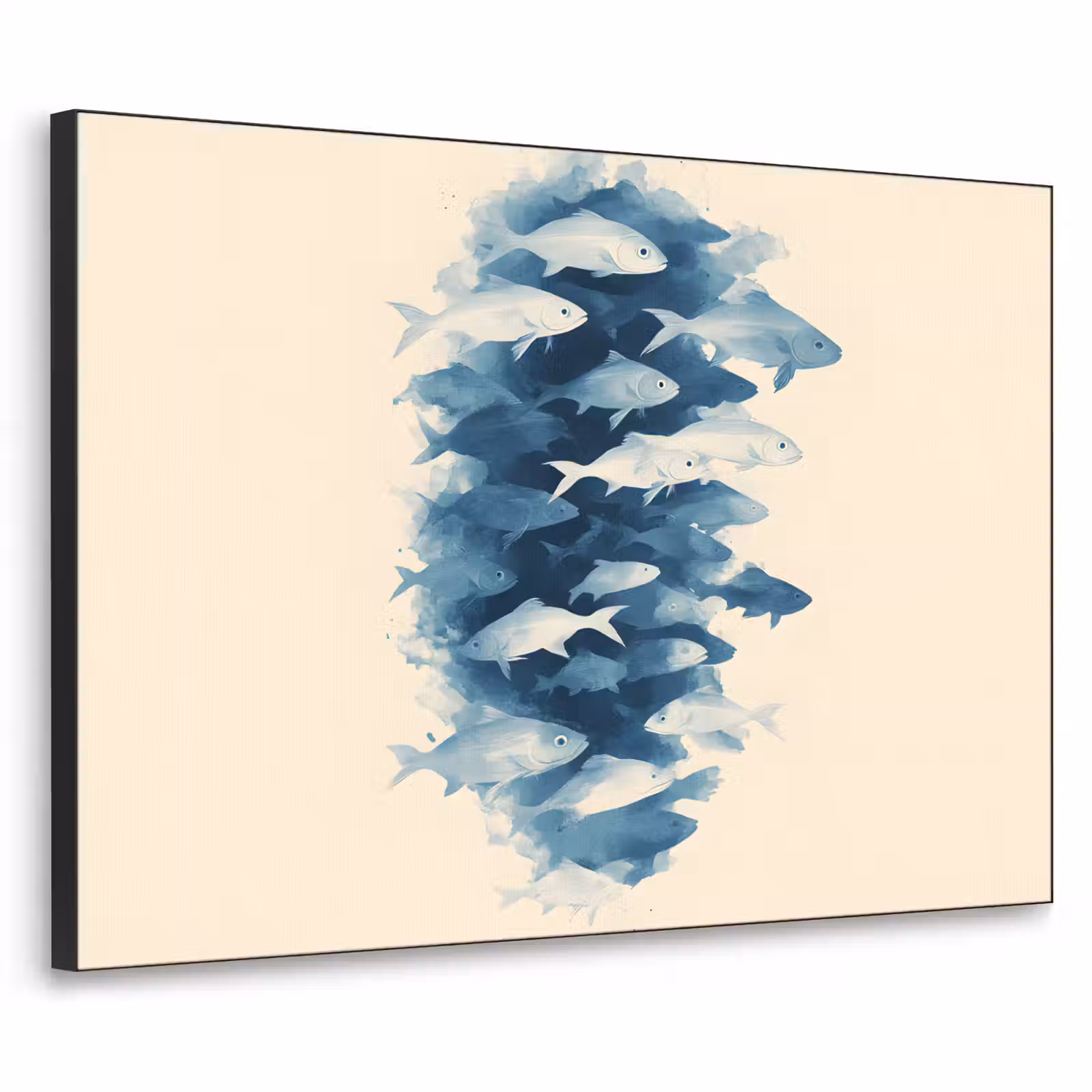 Art Frame - Vissen - Minimalistisch - Blauw — 1