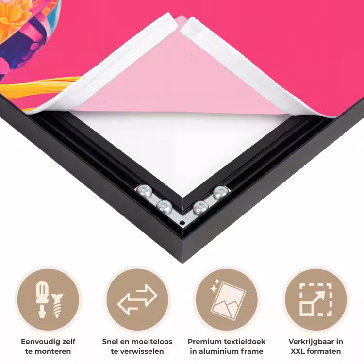 Art Frame - Haan - Kleurrijk - Kimono - Roze — 4