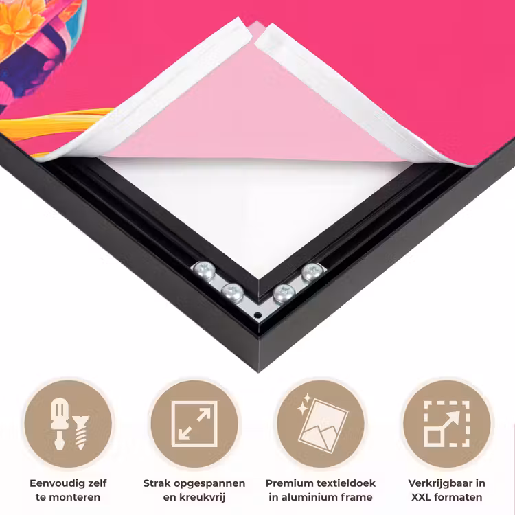 Art Frame - Haan - Kleurrijk - Kimono - Roze — 8
