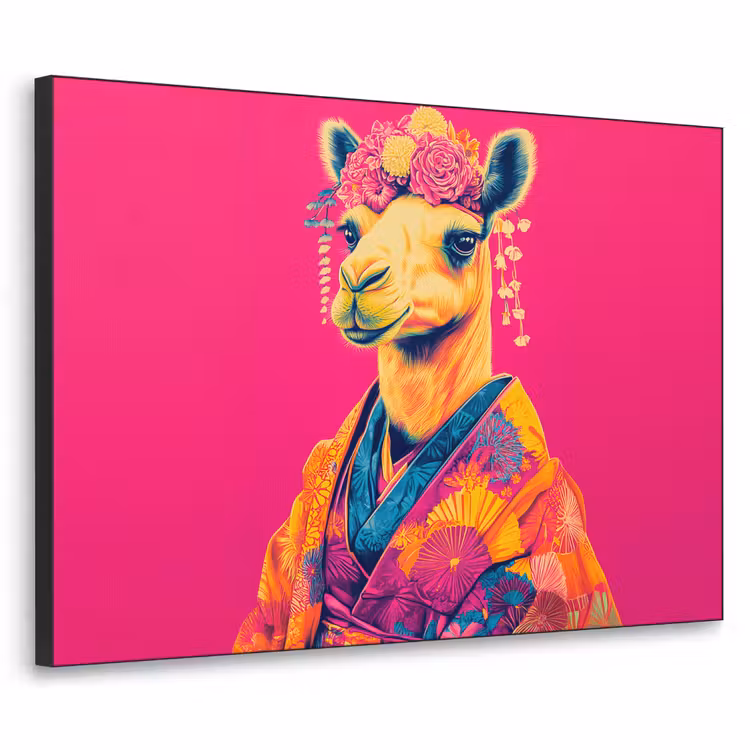 Art Frame - Kameel - Bloemen - Kimono - Waaiers — 1