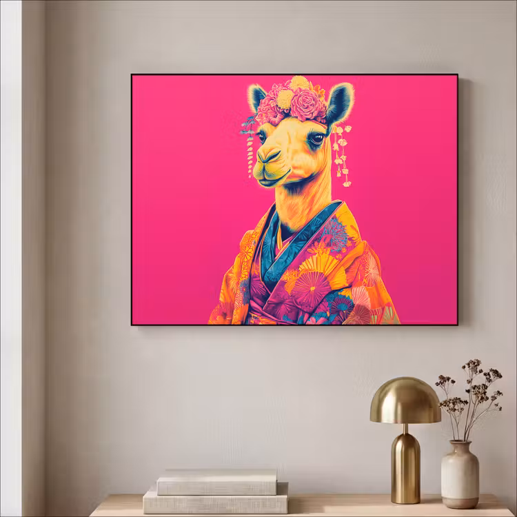 Art Frame - Kameel - Bloemen - Kimono - Waaiers — 5