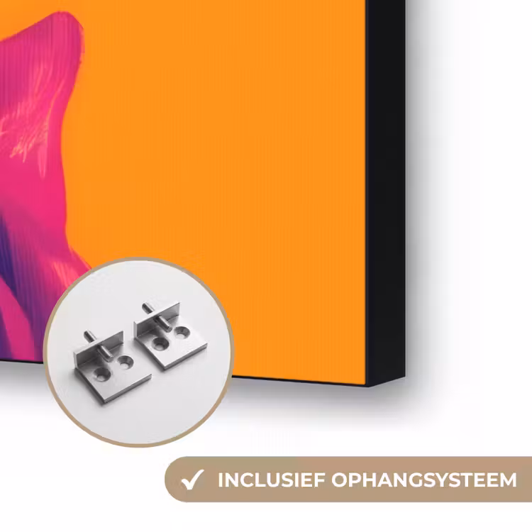 Art Frame - Kimono - Hondje - Bloemenkroon - Oranje — 6