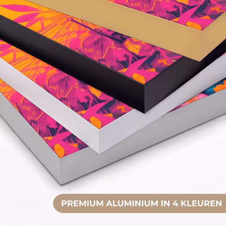 Art Frame - Kimono - Roze - Panda - Bloemenkroon — 2