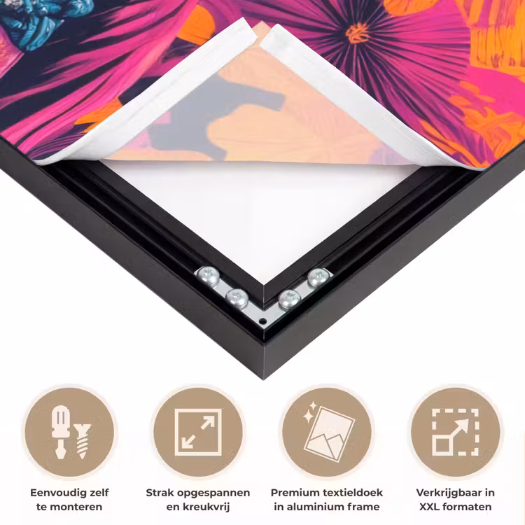 Art Frame - Kimono - Roze - Panda - Bloemenkroon — 8