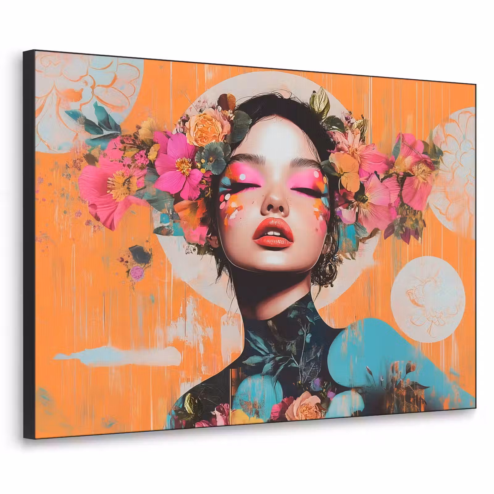 Art Frame - Portret - Vrouw - Abstract - Bloemen — 1