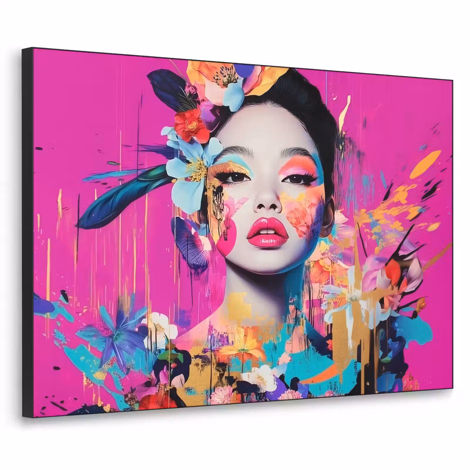 Art Frame - Vrouw - Portret - Abstract - Paars — 1