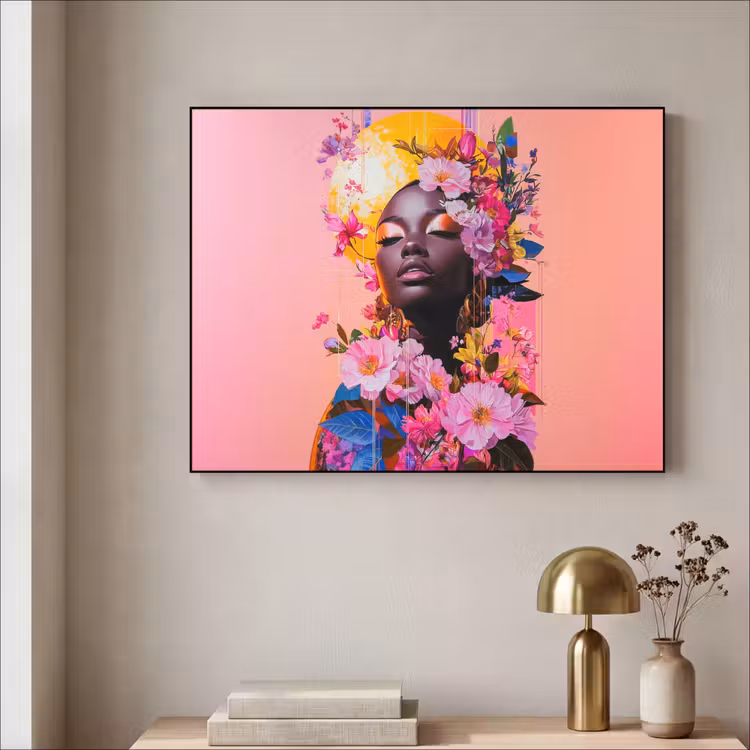 Art Frame - Kleurrijk - Bloemen - Vrouw - Zon — 5
