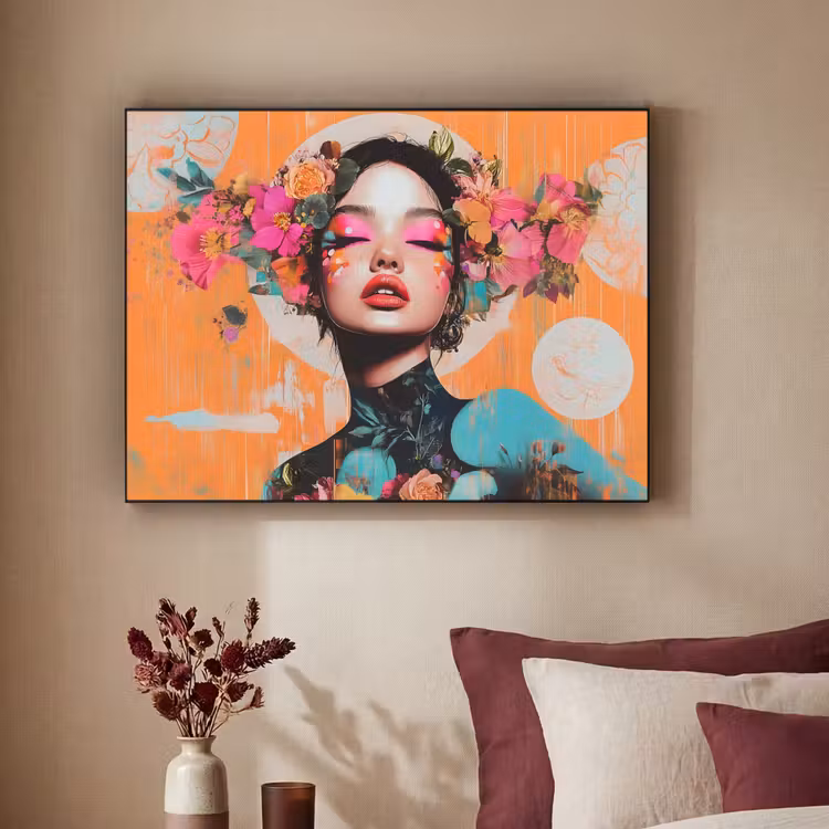 Art Frame - Portret - Vrouw - Abstract - Bloemen — 3