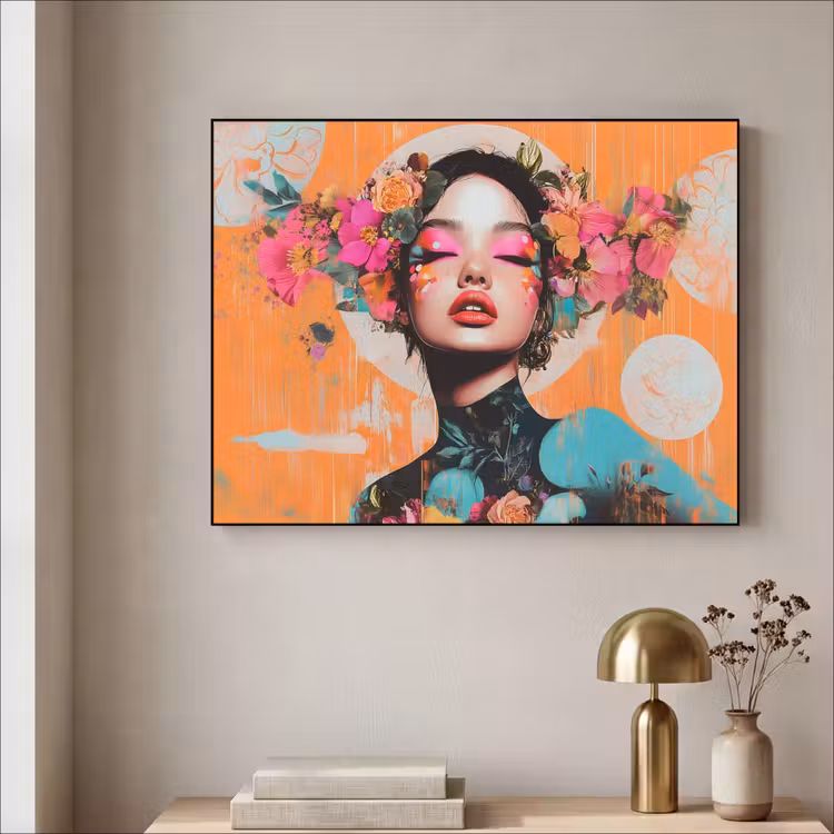 Art Frame - Portret - Vrouw - Abstract - Bloemen — 5