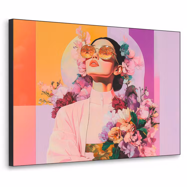 Art Frame - Portret - Vrouw - Abstract - Bloemen — 1