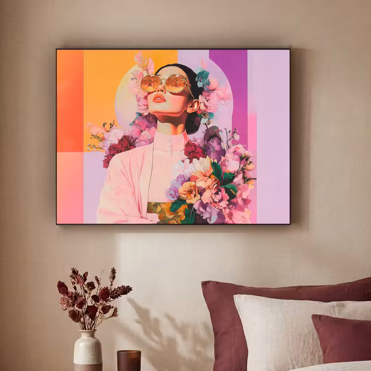 Art Frame - Portret - Vrouw - Abstract - Bloemen — 3