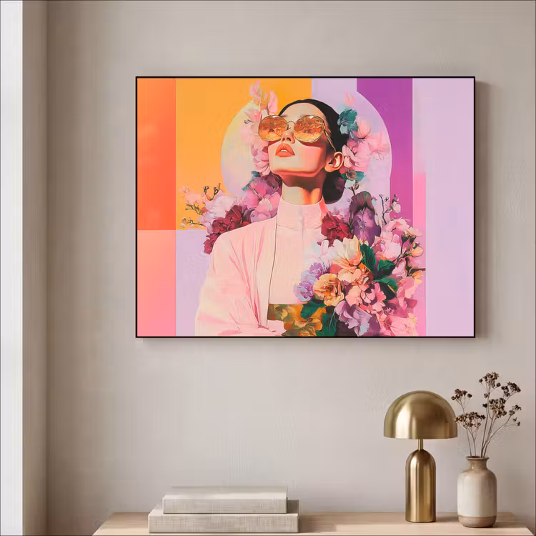 Art Frame - Portret - Vrouw - Abstract - Bloemen — 5