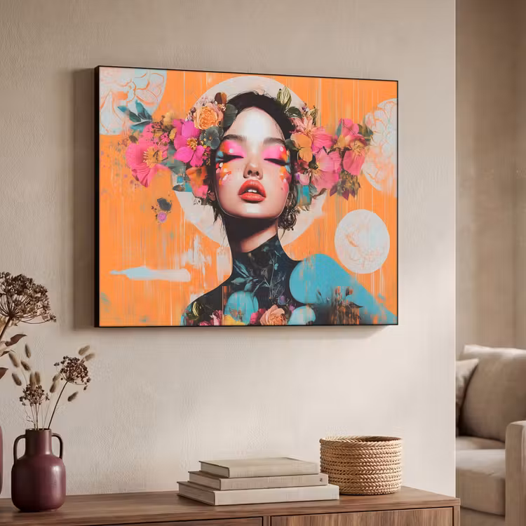 Art Frame - Portret - Vrouw - Abstract - Bloemen — 7