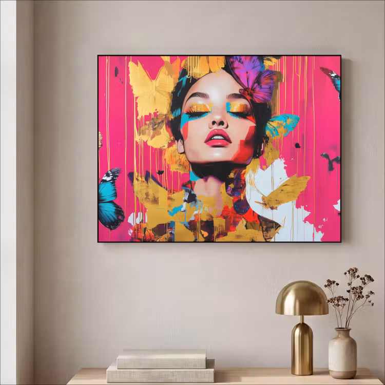 Art Frame - Vrouw - Abstract - Kleurrijk — 5