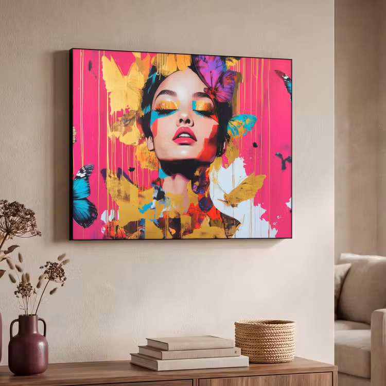 Art Frame - Vrouw - Abstract - Kleurrijk — 7