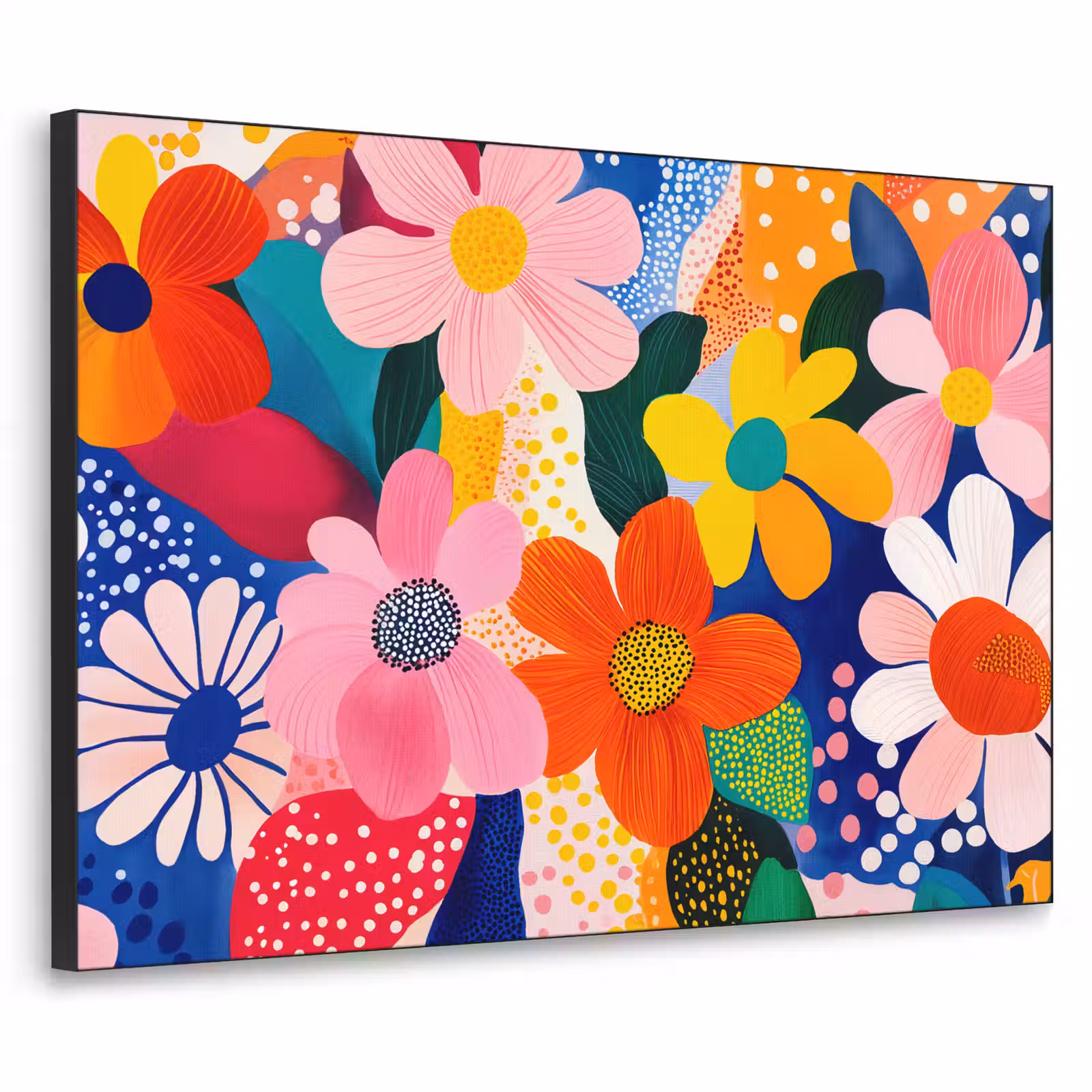 Art Frame - Bloemen - Kleurrijk - Stippen — 1