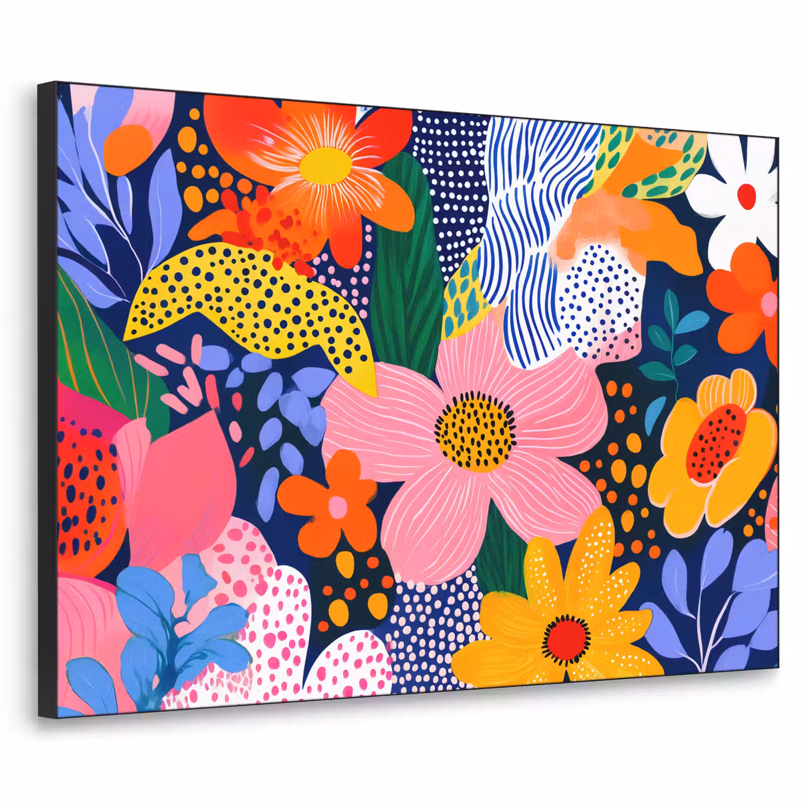 Art Frame - Kleurrijk - Bloemen - Abstract - Stippen — 1