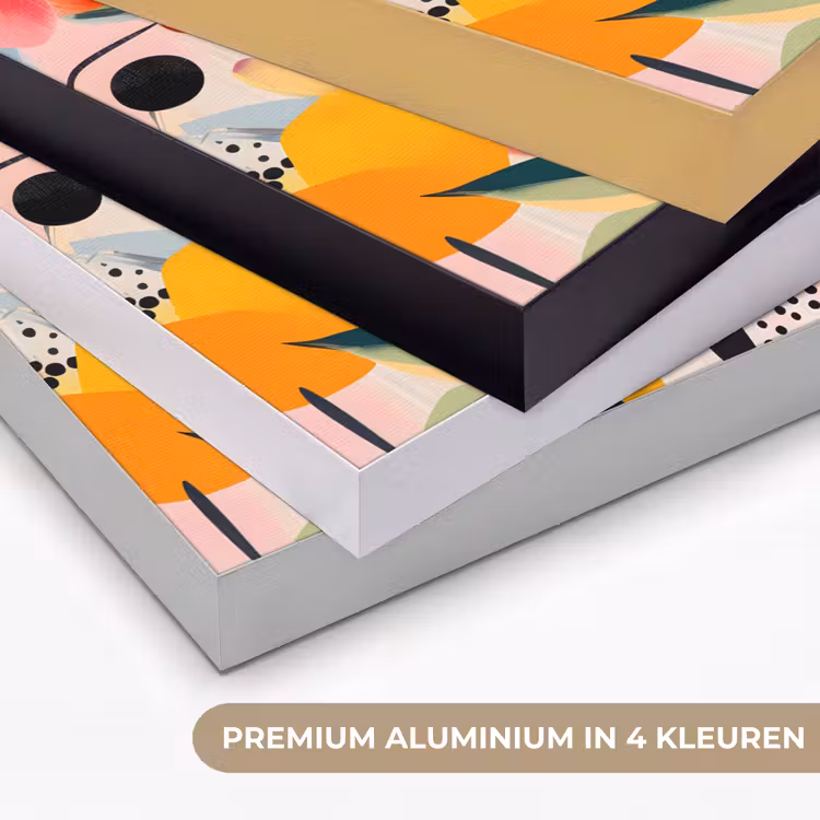 Art Frame - Bloemen - Bladeren - Abstract - Kleurrijk — 2