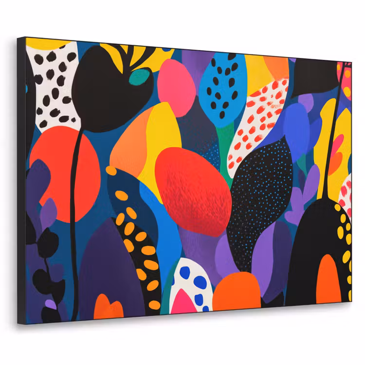 Art Frame - Bloemen - Bladeren - Abstract - Rood — 1