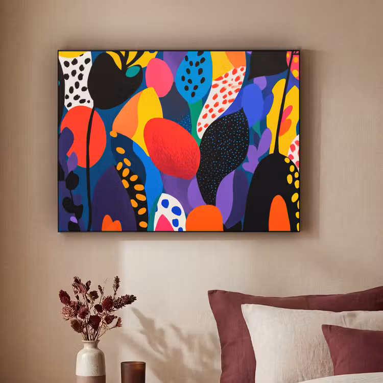 Art Frame - Bloemen - Bladeren - Abstract - Rood — 3